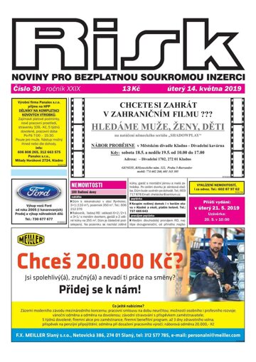 Obálka e-magazínu Risk 30/2019