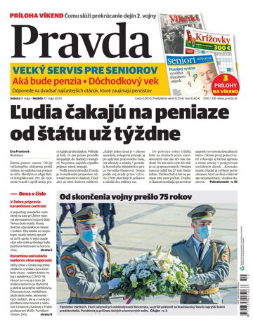 Obálka e-magazínu Pravda 9. 5. 2020