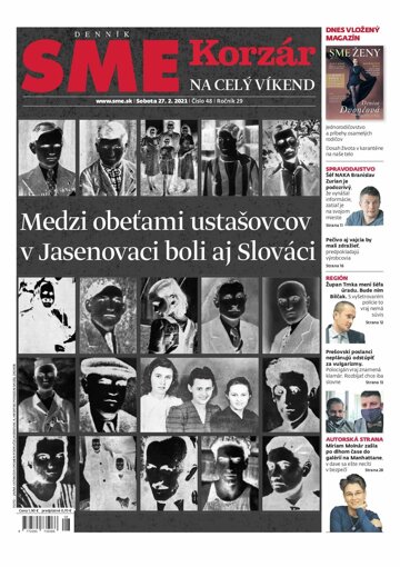 Obálka e-magazínu SME 27-2-2021