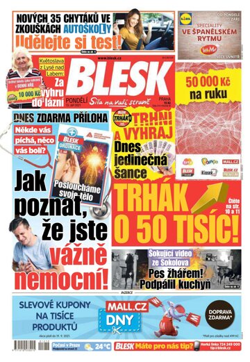 Obálka e-magazínu Blesk 13.9.2021