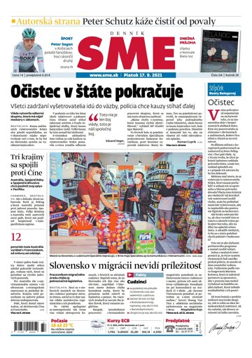 Obálka e-magazínu SME 17-9-2021