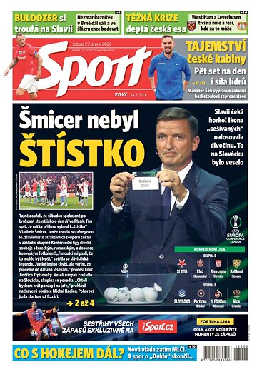 Obálka e-magazínu Sport 27.8.2022