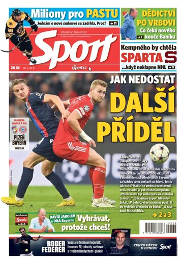 Obálka e-magazínu Sport 12.10.2022