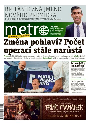 Obálka e-magazínu deník METRO 25.10.2022