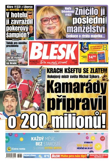 Obálka e-magazínu Blesk 6.2.2023