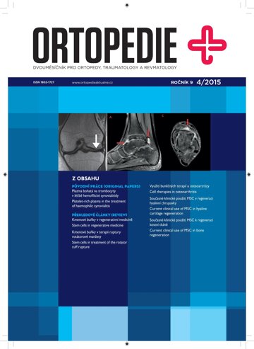 Obálka e-magazínu Ortopedie 4/2015