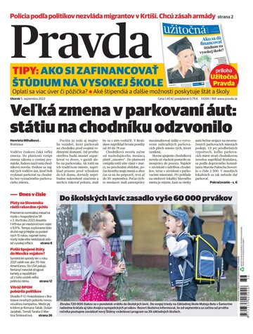 Obálka e-magazínu Pravda 5. 9. 2023