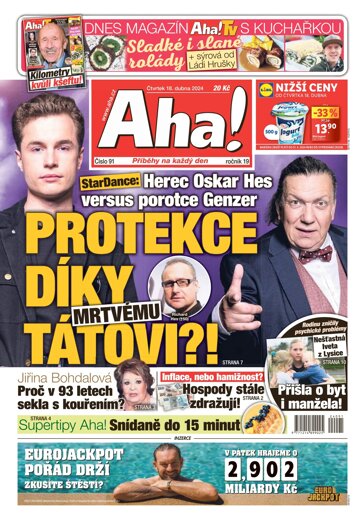 Obálka e-magazínu AHA! 18.4.2024