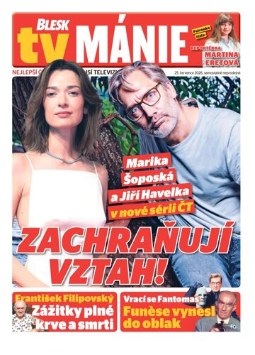 Obálka e-magazínu Blesk Tv manie 25.7.2026