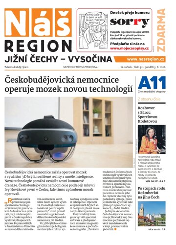 Obálka e-magazínu Náš Region - Vysočina 32/2026