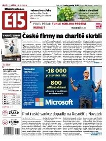 Obálka e-magazínu E15 18.7.2014