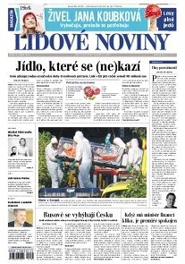 Obálka e-magazínu Lidové noviny 8.8.2014