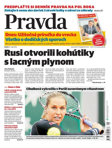 Obálka e-magazínu Pravda 25. 5. 2016