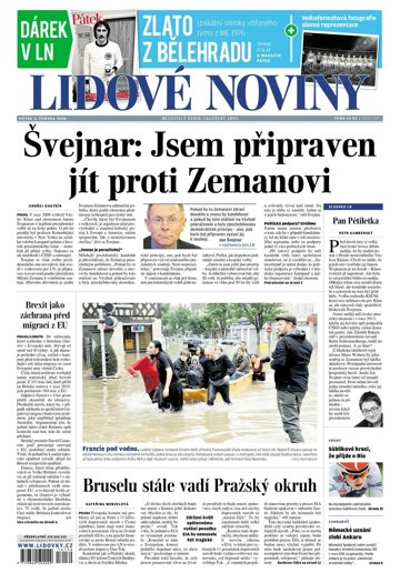 Obálka e-magazínu Lidové noviny 3.6.2016