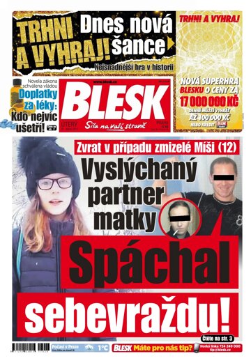 Obálka e-magazínu Blesk 31.1.2017