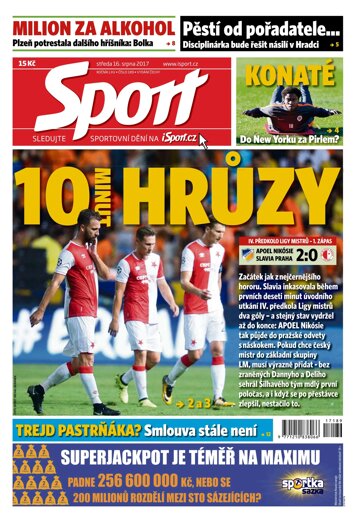 Obálka e-magazínu Sport 16.8.2017