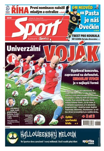 Obálka e-magazínu Sport 31.10.2018