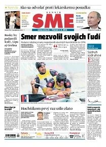 Obálka e-magazínu SME 3.8.2012