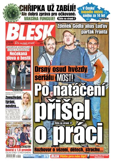 Obálka e-magazínu Blesk 15.1.2019