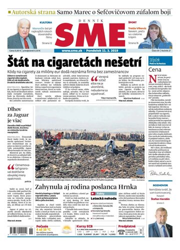 Obálka e-magazínu SME 11.3.2019