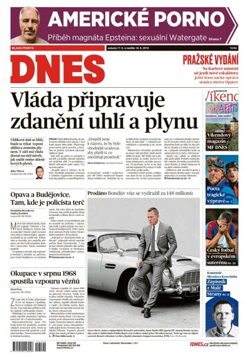 Obálka e-magazínu MF Dnes 17.8.2019