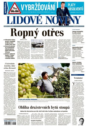 Obálka e-magazínu Lidové noviny 17.9.2019
