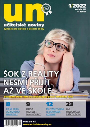 Obálka e-magazínu Učitelské noviny 1/2022