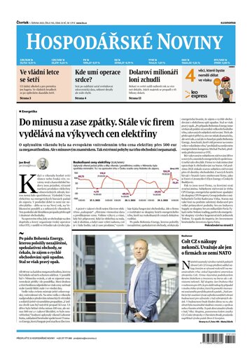 Obálka e-magazínu Hospodářské noviny 105 - 1.6.2023