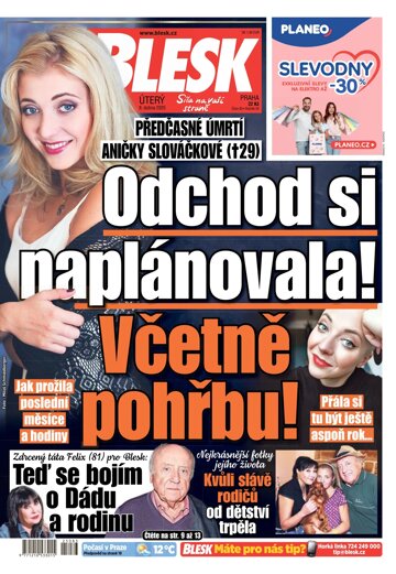 Obálka e-magazínu Blesk 8.4.2025