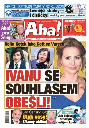 Obálka e-magazínu AHA! 9.7.2025