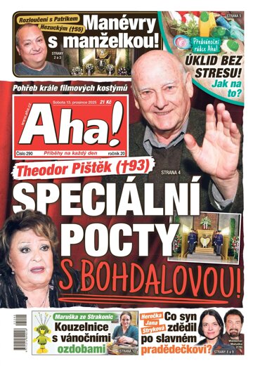 Obálka e-magazínu AHA! 13.12.2025