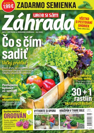 Obálka e-magazínu Záhrada 2026 05