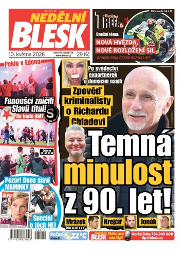 Obálka e-magazínu Nedělní Blesk 10.5.2026