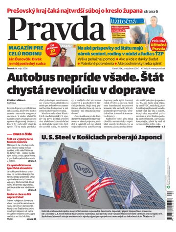 Obálka e-magazínu Pravda 14. 5. 2026