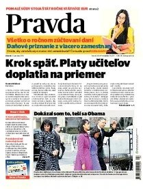 Obálka e-magazínu Pravda 22. 1. 2013