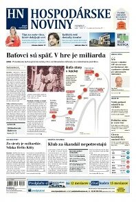 Obálka e-magazínu Hospodárske noviny 13.09.2013