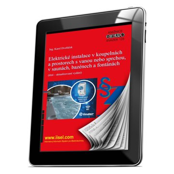 Obálka knihy Elektrické instalace v koupelnách a prostorech s vanou nebo sprchou, v saunách, bazénech a fontánách (sv. 125)