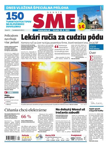 Obálka e-magazínu SME 10.6.2015