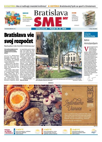 Obálka e-magazínu SME MY Bratislava 16/12/2016
