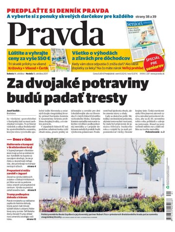Obálka e-magazínu Pravda 14. 10. 2017
