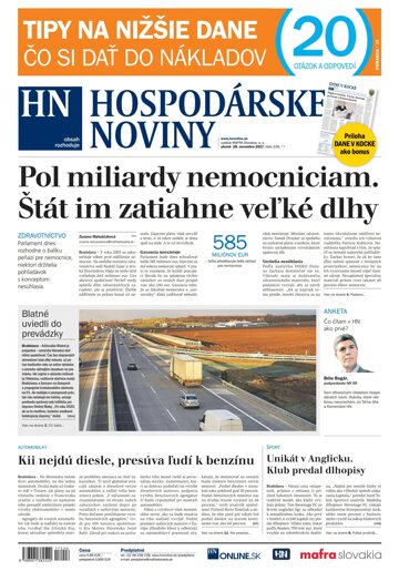 Obálka e-magazínu Hospodárske noviny 28.11.2017