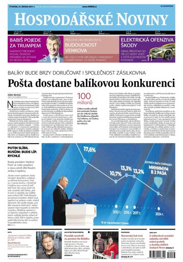 Obálka e-magazínu Hospodářské noviny 037 - 21.2.2019