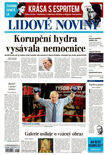 Obálka e-magazínu Lidové noviny 20.11.2019