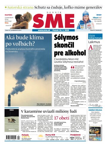 Obálka e-magazínu SME 24.1.2020