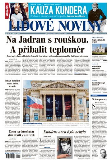 Obálka e-magazínu Lidové noviny 26.6.2020