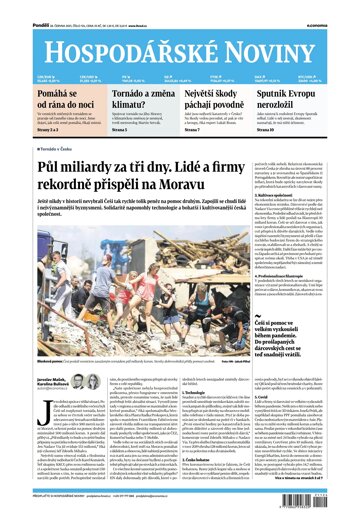 Obálka e-magazínu Hospodářské noviny 124 - 28.6.2021