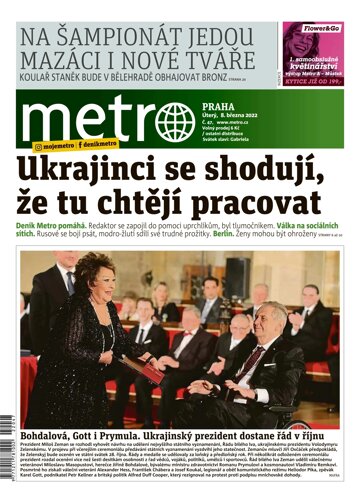 Obálka e-magazínu deník METRO 8.3.2022