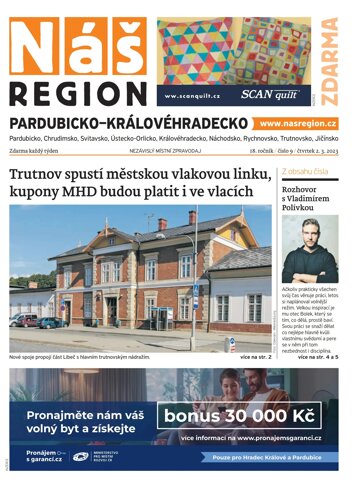 Obálka e-magazínu Náš Region - Pardubicko/Královéhradecko 9/2023