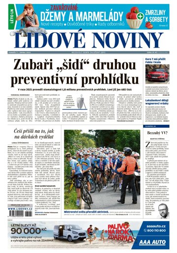 Obálka e-magazínu Lidové noviny 7.8.2023