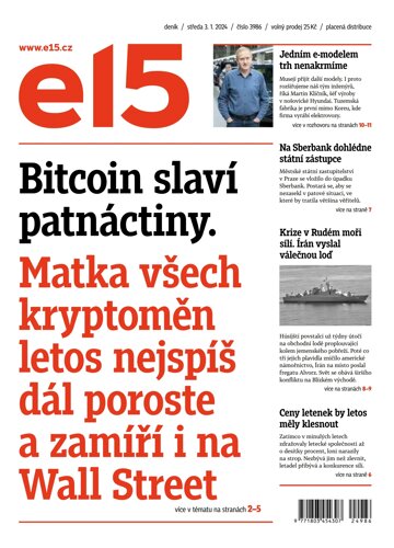 Obálka e-magazínu E15 3.1.2024